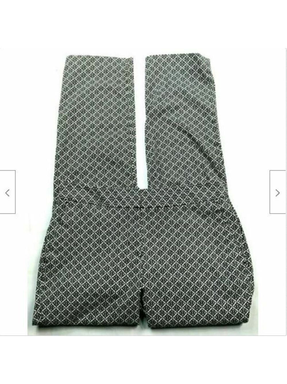 Dana Buchman Black White Straight Pants Size 2